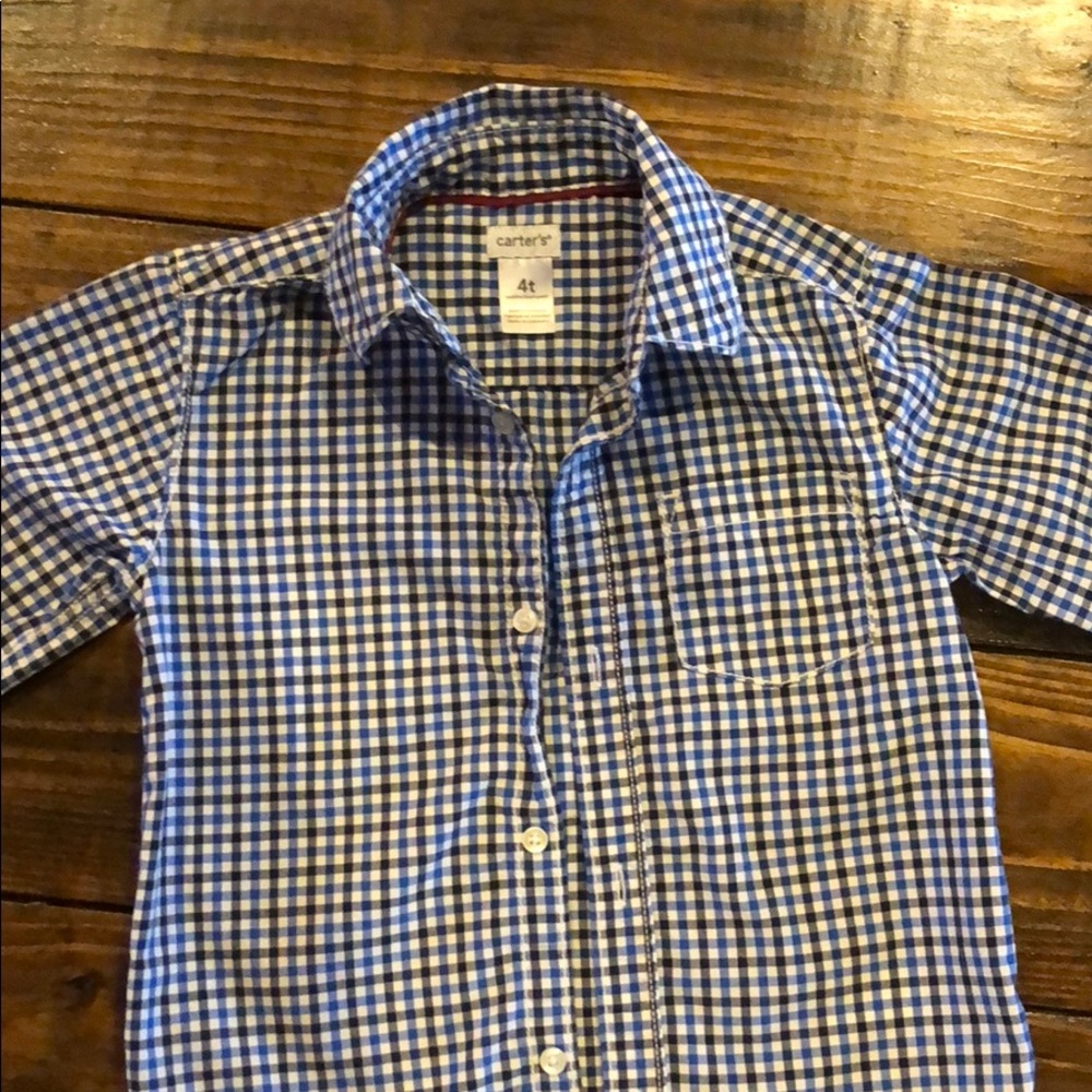 NWOT toddler boys button down dress top.